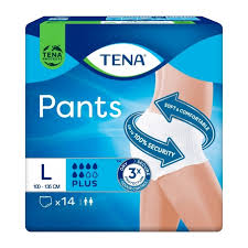 TENA PANTS PLUS LARGE 14U