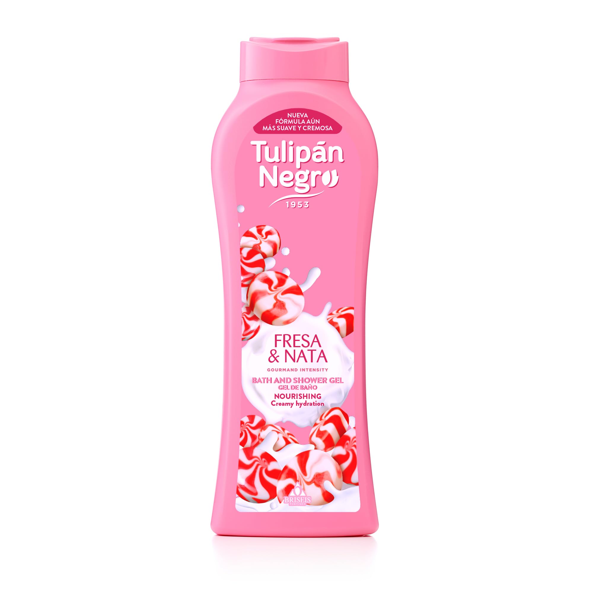 T NEGRO GEL 650ML FRESA Y NATA