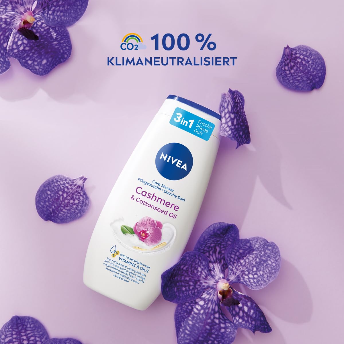 NIVEA GEL 250 CASHMERE AND COTTON  EX