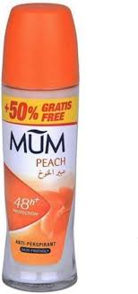 MUM DEO ROLL 50 PLUS 50 PERCENT  PEACH