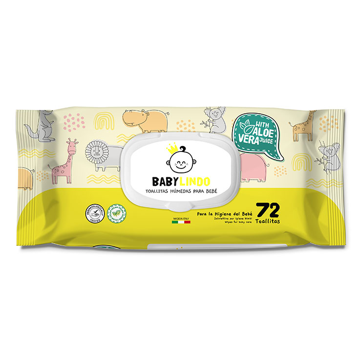 BABY LINDO TOALL AQUA 72U C CON TAPA