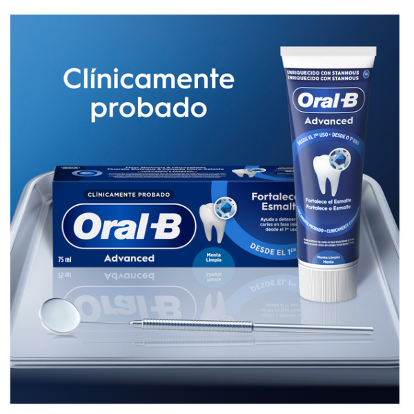 ORAL B DENT 75ML ADV F CON ESMALTE FRESCOR