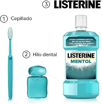LISTERINE ELIXIR 500ML  PLUS VIAJ95ML MENTOL
