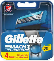 GILLETTE MACH3 CARG TURBO 4U