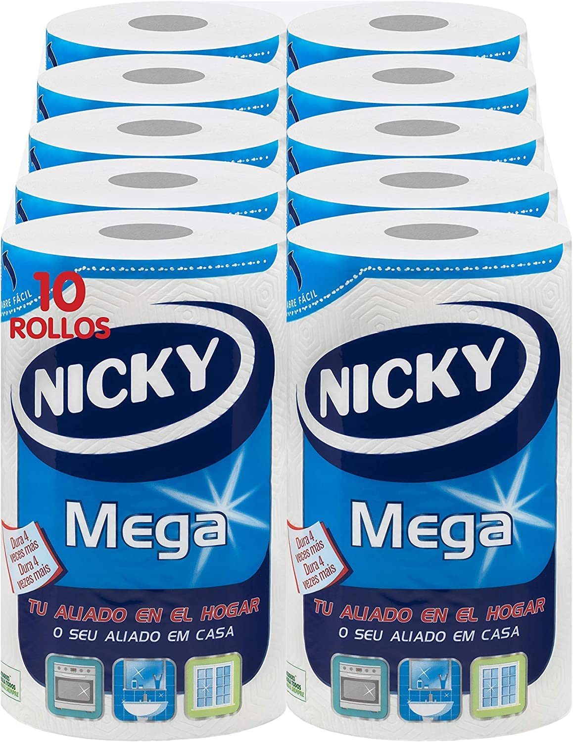 NICKY PAPEL COCINA MEGA 2C 1R=4R