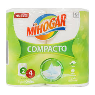 MIHOGAR PAPEL COCINA COMPACT 2=4