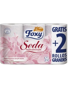 FOXY PAPEL HIG S SOFT 4 PLUS 2R MELOCOT